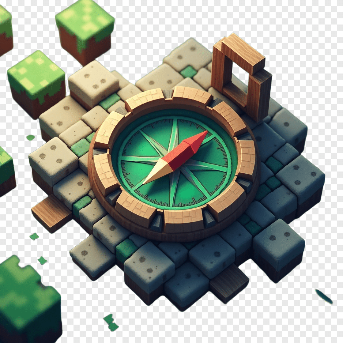 Bússola Minecraft PNG: Navegando no Mundo de Blocos e Aventuras