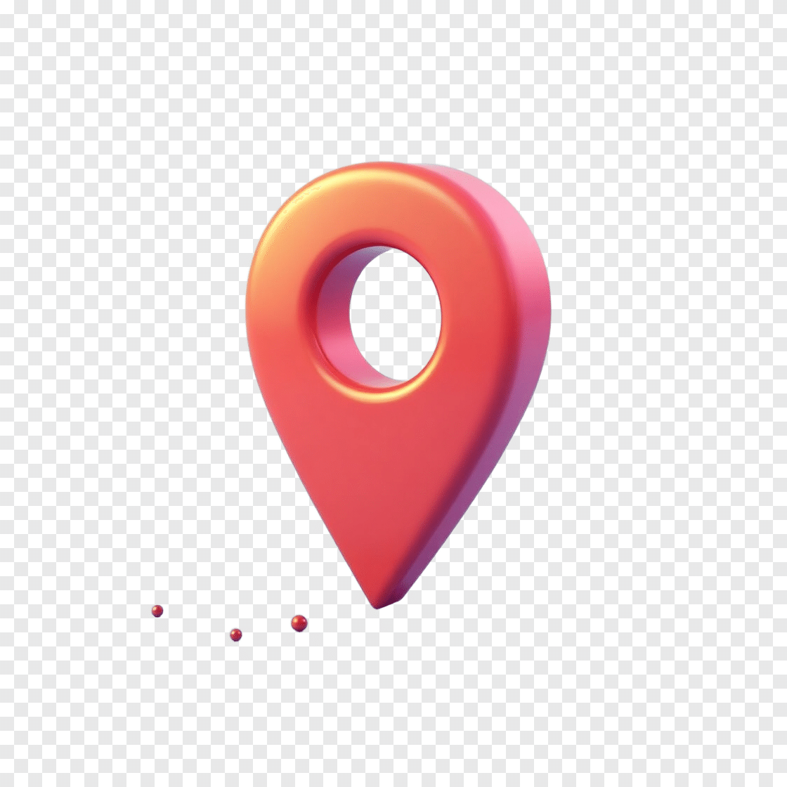 Emoji de Localização para iPhone em PNG - Símbolo de Navegação Moderna